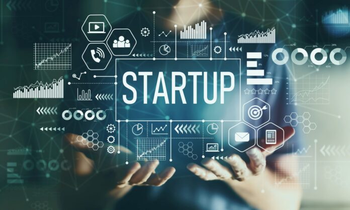 Startup with young man